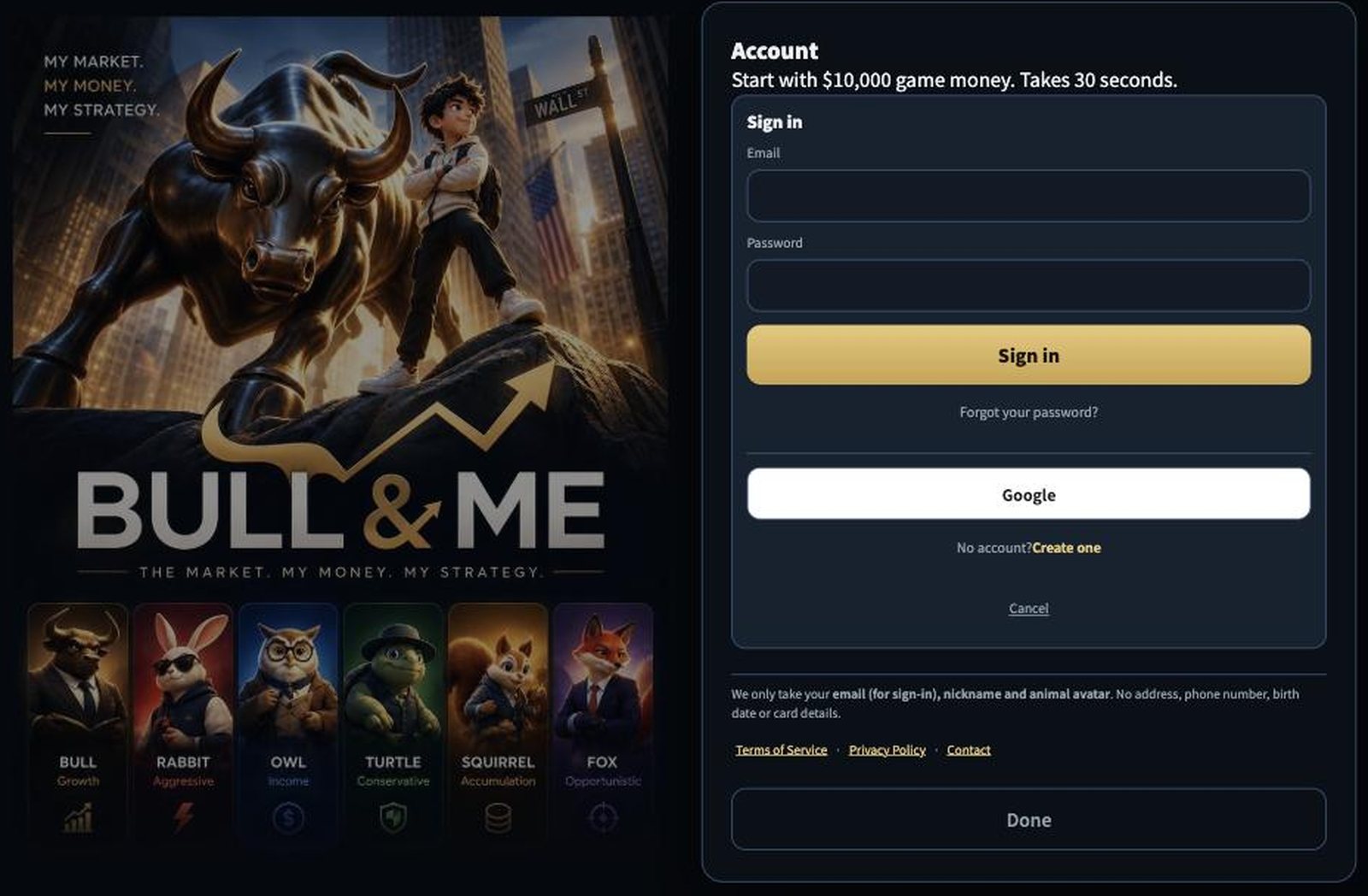 Bull & Me screen